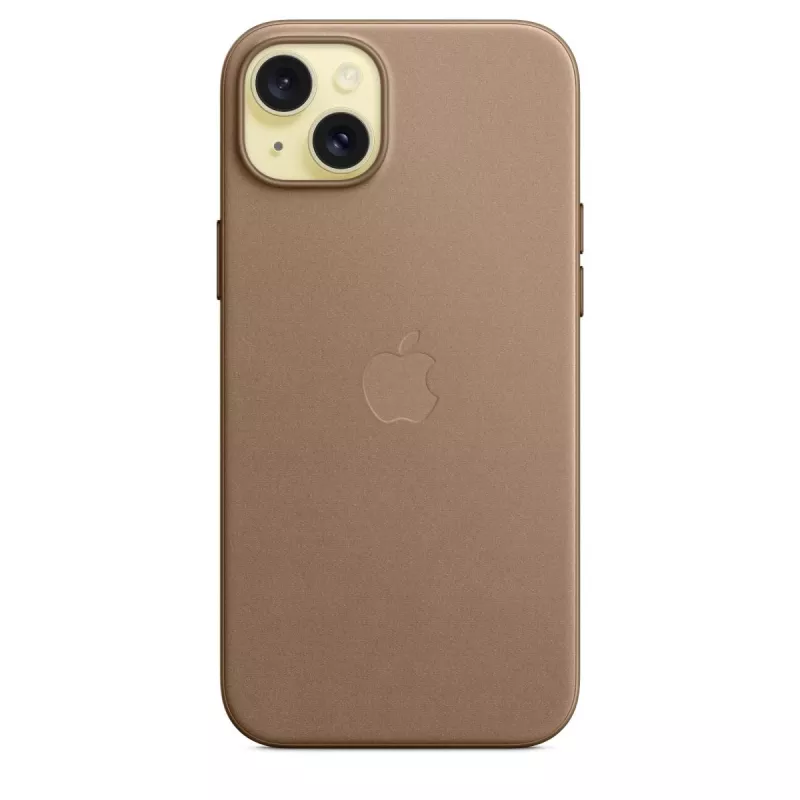 Apple FineWoven puzdro s MagSafe iPhone 15 Plus taupe