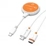 j5create JVAW62 ScreenCast USB-C® Wireless Display HDMI™ Extender, biela a oranžová