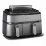 Philips 5000 series NA555/00 fritéza dvojitá 9 L samostatná 2750 W teplovzdušná fritéza strieborná