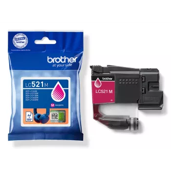 Brother originálna atramentová kazeta LC521M – magenta