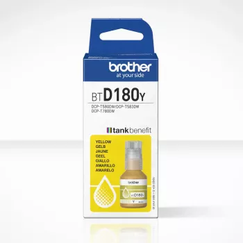 Brother BTD180Y žltá originálna atramentová fľaša