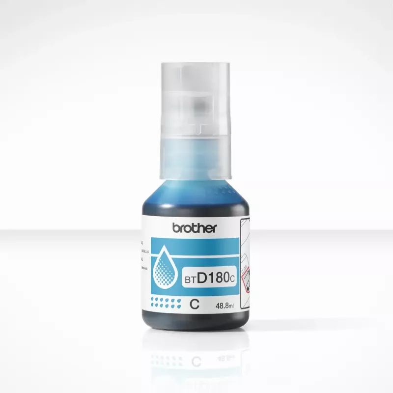 Brother BTD180C cyan originálna atramentová fľaša