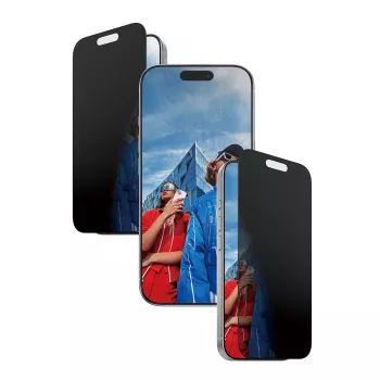 PanzerGlass ® 2-Way Privacy Screen Protector iPhone 17 | iPhone 16 Pro | Ultra-Wide Fit s EasyAligner