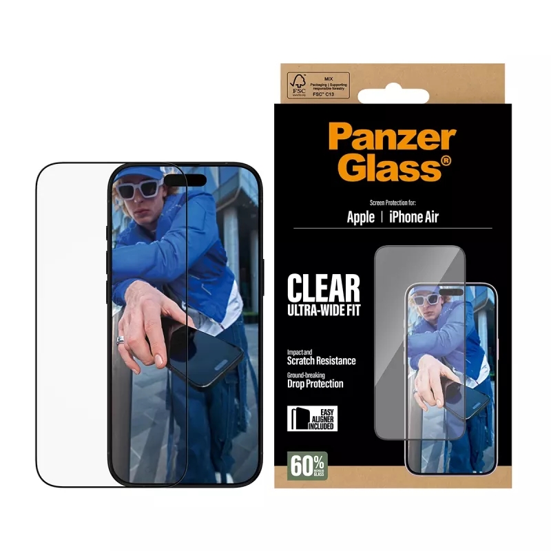 PanzerGlass ® ochranná fólia displeja iPhone Air | Ultra-Wide Fit s EasyAligner