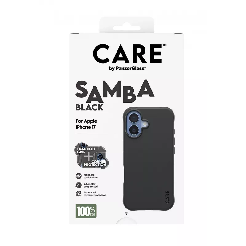 PanzerGlass CARE™ by ® Samba puzdro čierne s MagSafe iPhone 17