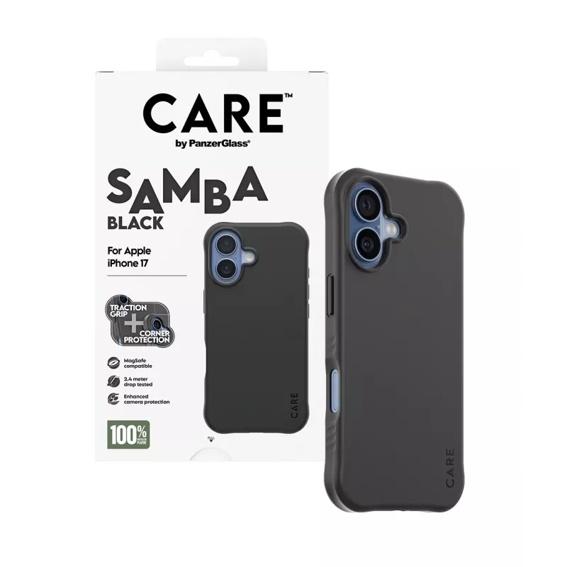 PanzerGlass CARE™ by ® Samba puzdro čierne s MagSafe iPhone 17
