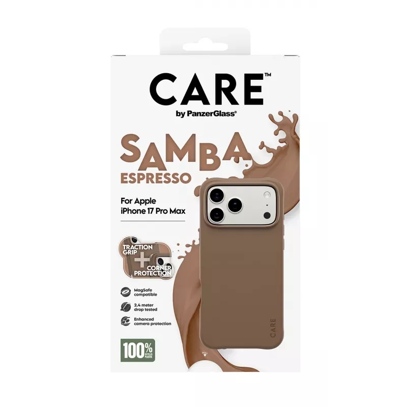 PanzerGlass CARE™ by ® Samba puzdro Espresso s MagSafe iPhone 17 Pro Max