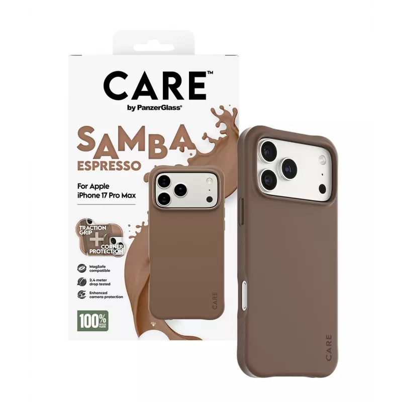 PanzerGlass CARE™ by ® Samba puzdro Espresso s MagSafe iPhone 17 Pro Max