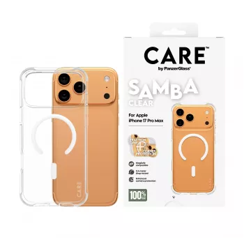 PanzerGlass CARE™ by ® Samba puzdro transparentné s bielym MagSafe iPhone 17 Pro Max