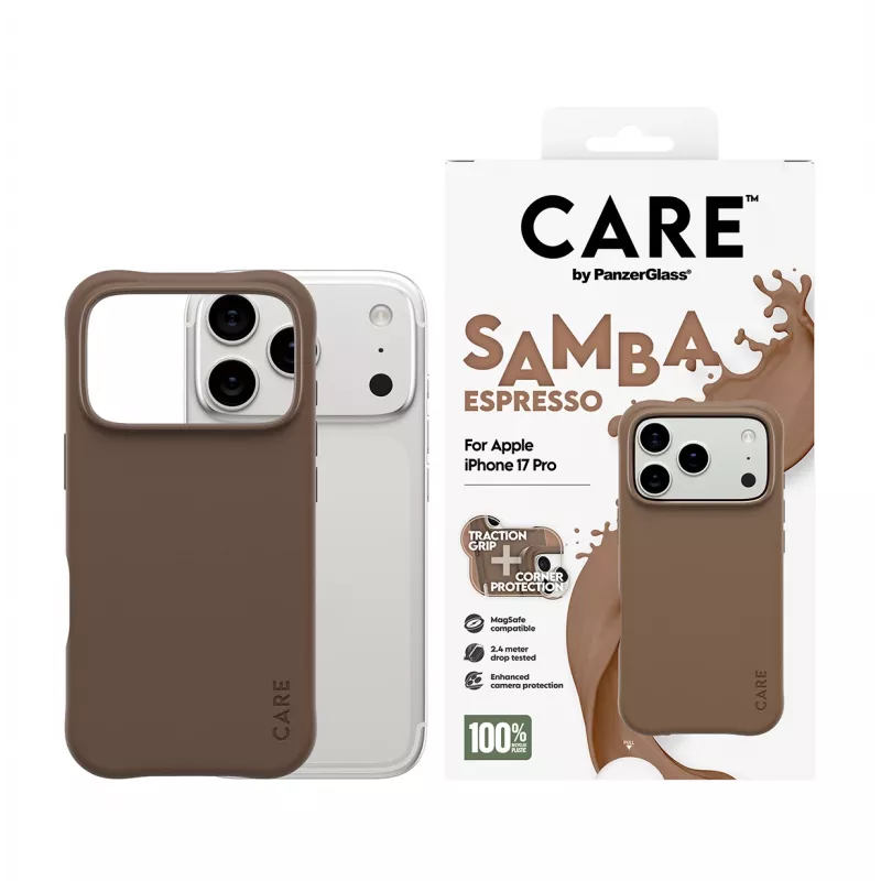 PanzerGlass CARE™ by ® Samba puzdro Espresso s MagSafe iPhone 17 Pro