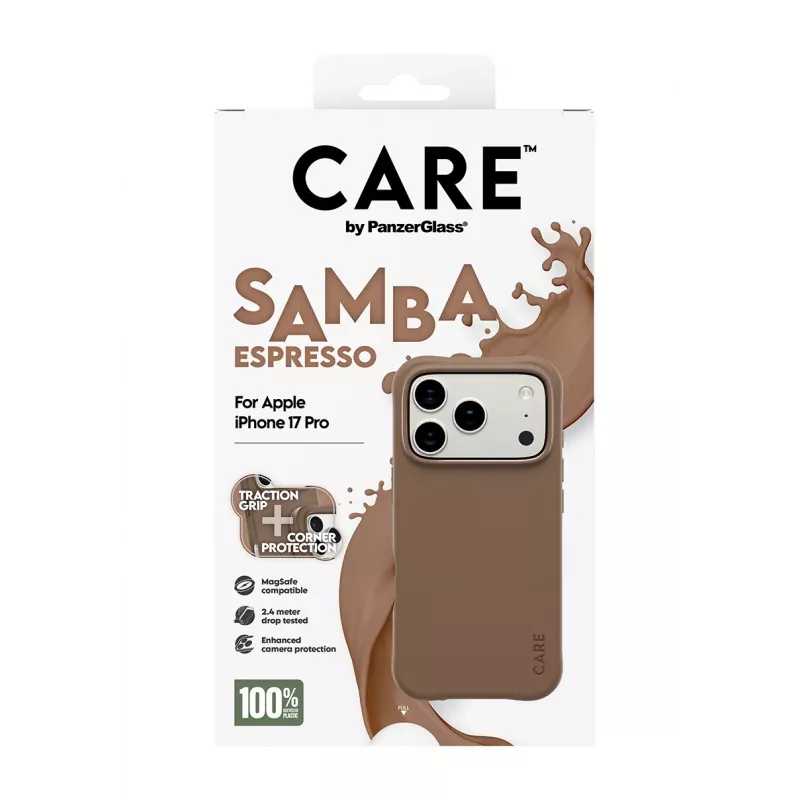 PanzerGlass CARE™ by ® Samba puzdro Espresso s MagSafe iPhone 17 Pro