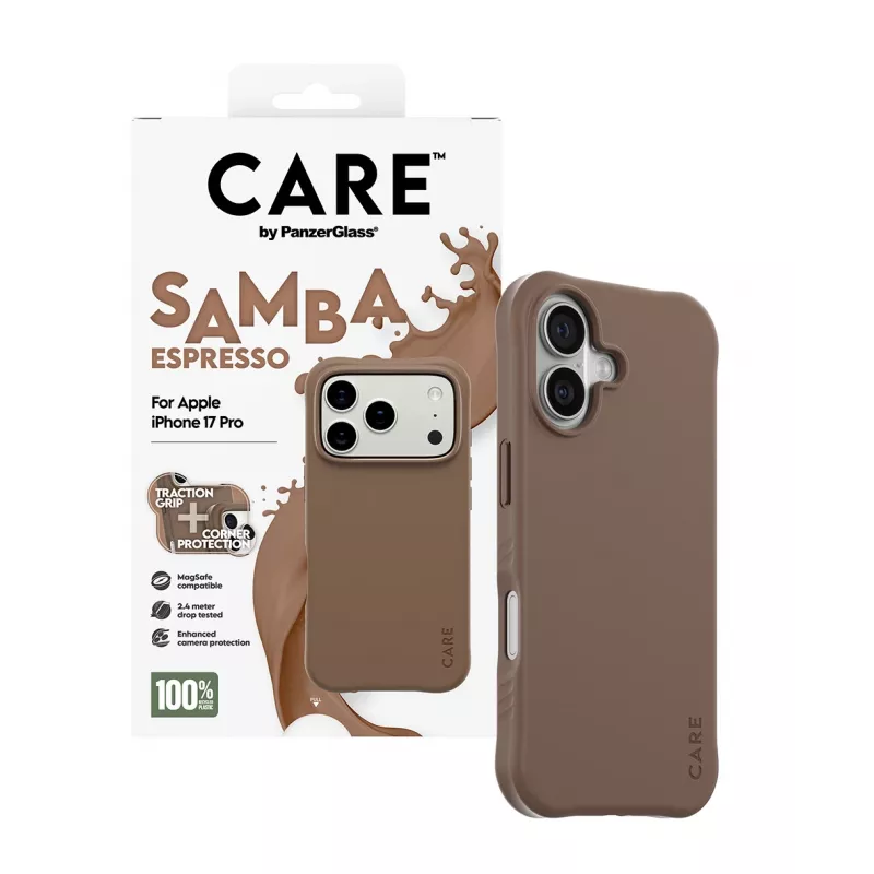 PanzerGlass CARE™ by ® Samba puzdro Espresso s MagSafe iPhone 17 Pro