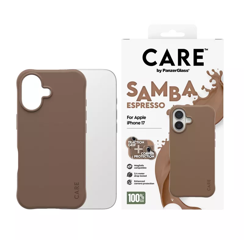 PanzerGlass CARE™ by ® Samba puzdro Espresso s MagSafe iPhone 17