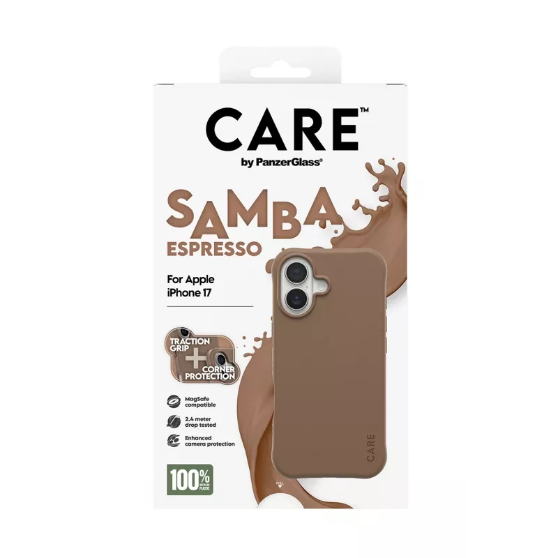 PanzerGlass CARE™ by ® Samba puzdro Espresso s MagSafe iPhone 17