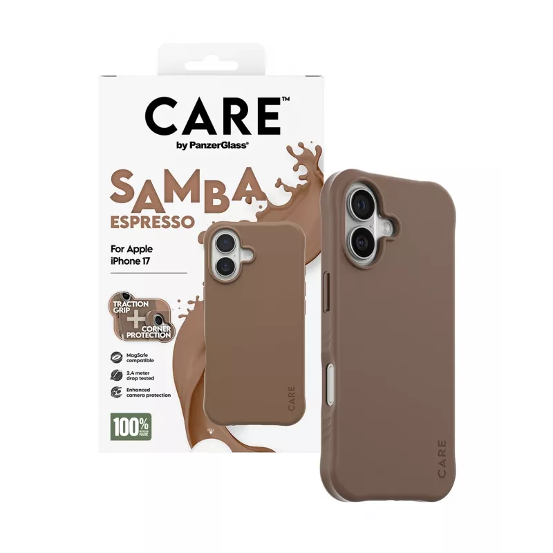 PanzerGlass CARE™ by ® Samba puzdro Espresso s MagSafe iPhone 17