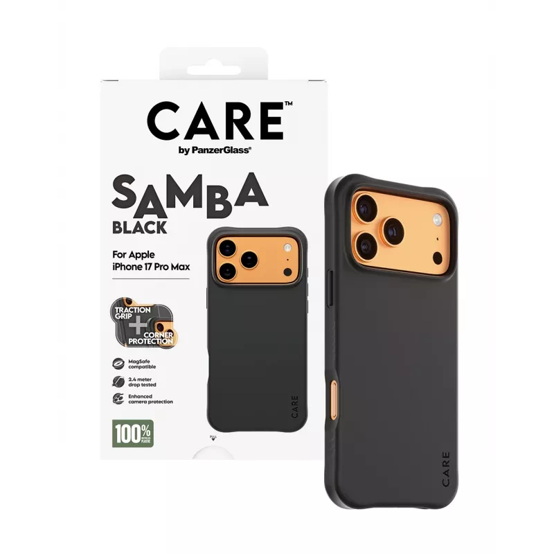 PanzerGlass CARE™ by ® Samba puzdro čierne s MagSafe iPhone 17 Pro Max