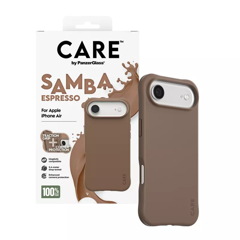 Puzdro PanzerGlass CARE by Fashionable Case Samba Espresso s MagSafe iPhone 17 Air
