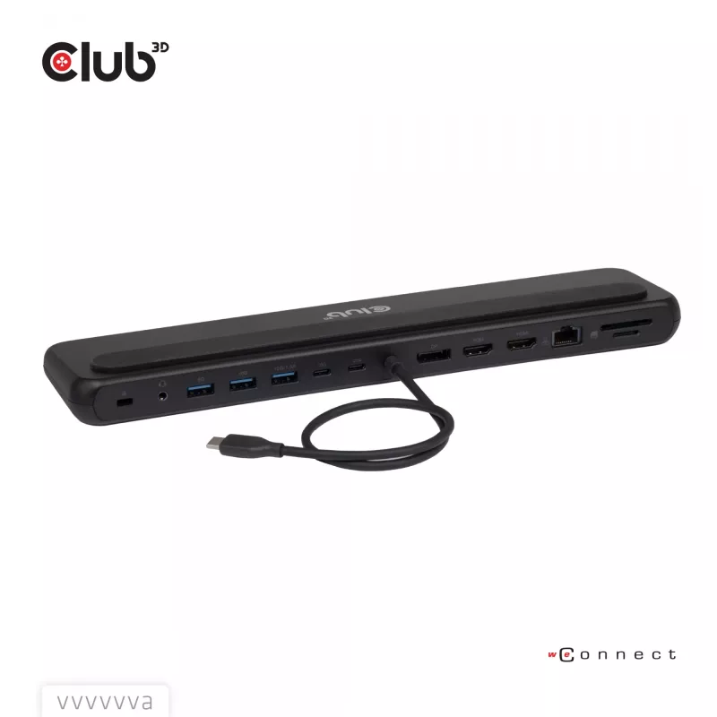 Dokovacia stanica club 3d CSV-2541 USB-C s výstupmi HDMI a DisplayPort