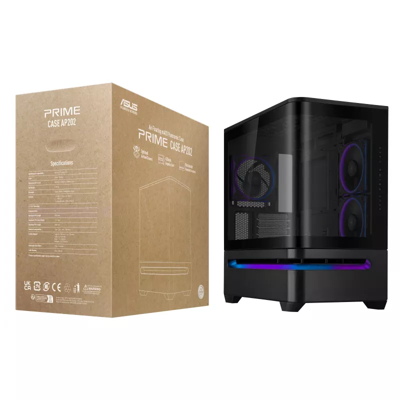 ASUS PRIME AP202 ARGB Midi Tower čierna