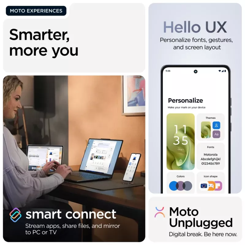 Motorola moto g86 5G 16,9 cm (6,67 inch) Dual SIM Android 15 USB Type-C 8 GB 256 GB 5200 mAh tmavomodrá