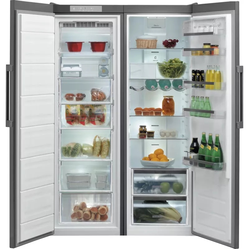 Whirlpool UW8 F2Y XBI F 2 mraznička voľne stojaca 263 L nerez