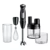 Braun MultiQuick 5 Pro MQ55755M ručný mixér 1000 W, 25+1 rýchlostí, kovová stopka, odmerka, šľahač, čierny