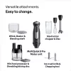 Braun MultiQuick 5 Pro MQ55755M ručný mixér 1000 W, 25+1 rýchlostí, kovová stopka, odmerka, šľahač, čierny