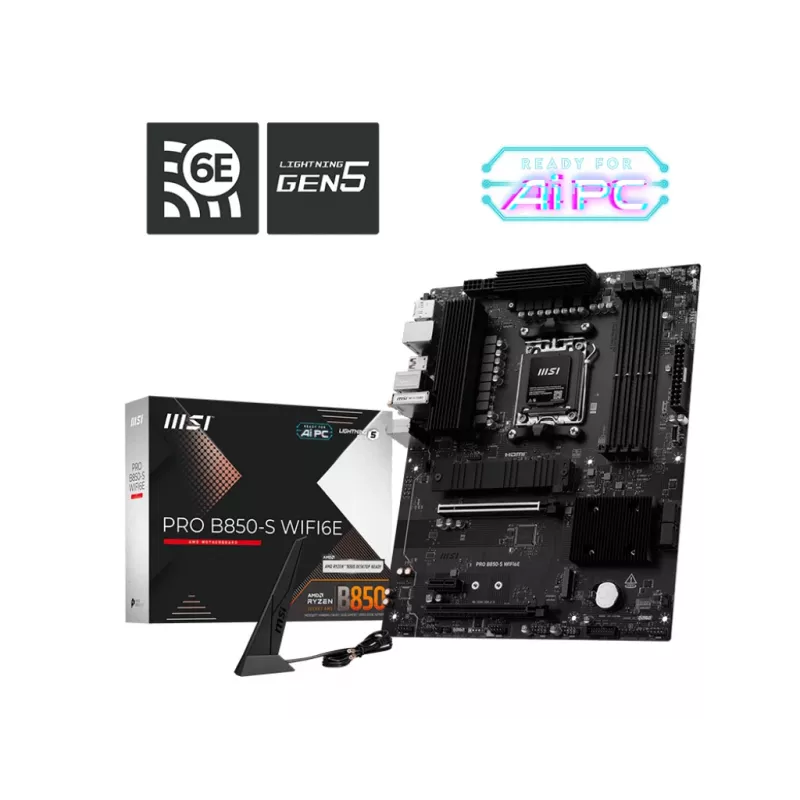 MSI PRO B850-S WIFI6E základná doska AMD B850 Socket AM5 ATX