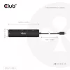 CLUB3D CSV-2553 rozbočovač USB Type-C 5000 Mbit/s čierny