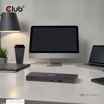 Dokovacia stanica CLUB 3D 14-1 USB-C Quad Display USB4 s 2× USB 2.0 portami
