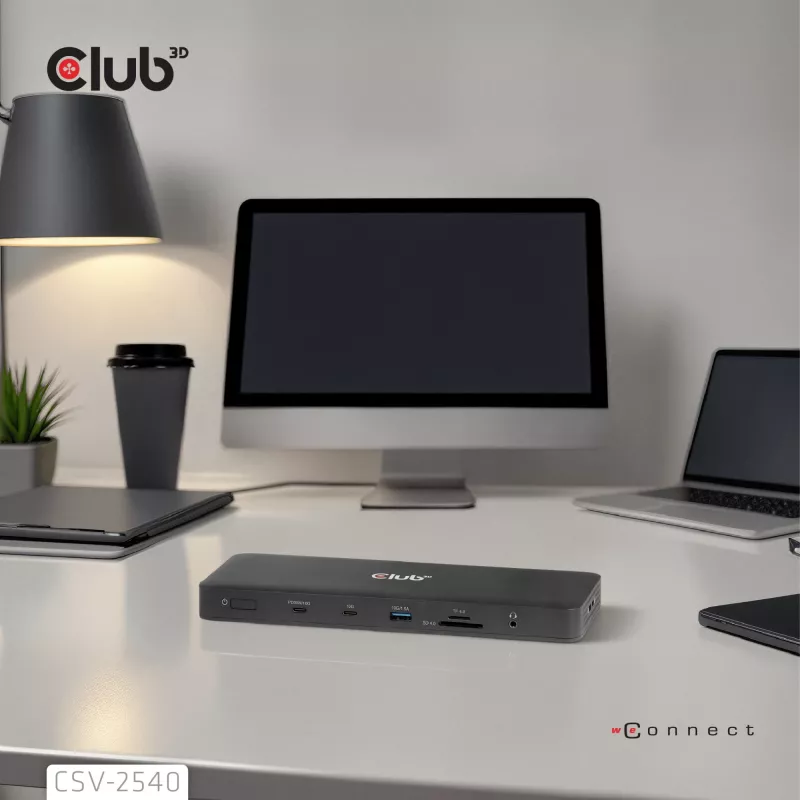 Dokovacia stanica CLUB 3D 14-1 USB-C Quad Display USB4 s 2× USB 2.0 portami