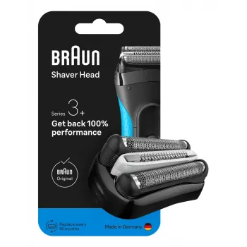 Hlava strojčeka pre BRAUN Series 3 model 735797 — 1 náhradná hlava, čierna nerezová oceľ