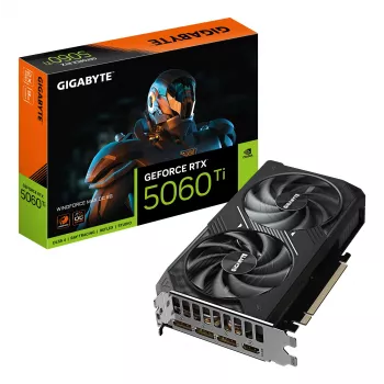 GIGABYTE GeForce RTX 5060 Ti WINDFORCE MAX OC 8G grafická karta - 8GB GDDR7, 128bit, PCI-E 5.0, 2587MHz takt jadra, 3 x DP, 1 x HDMI, NVIDIA DLSS 4, GV-N506TWF2MAX OC-8GD