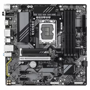 GIGABYTE B760M DS3H WIFI6E GEN5 Základná doska - Podporuje Intel Core 14. gen CPU, 6+2+1 fázový digitálny VRM, až do 5600MHz DDR5, 2xPCIe 4.0 M.2, Wi-Fi 6E, 2.5GbE LAN, USB 3.2 Gen2