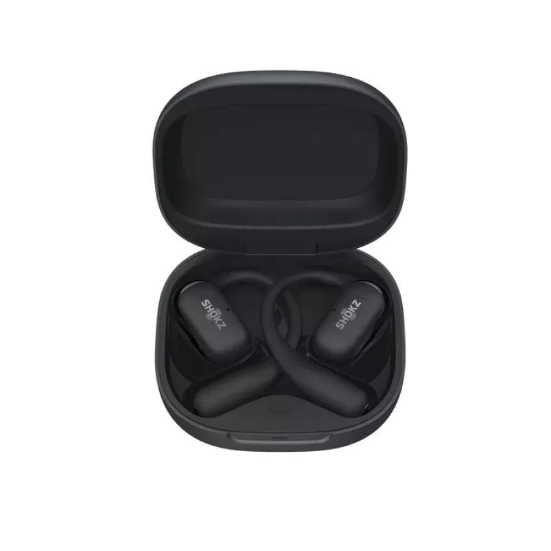 SHOKZ OpenFit 2+ slúchadlá bezdrôtové ušné háčiky, in-ear hovory/hudba Bluetooth čierna