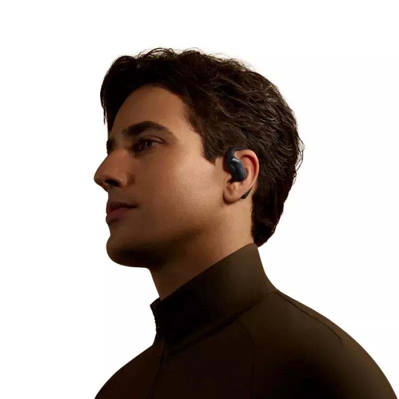 SHOKZ OpenFit 2+ slúchadlá bezdrôtové ušné háčiky, in-ear hovory/hudba Bluetooth čierna