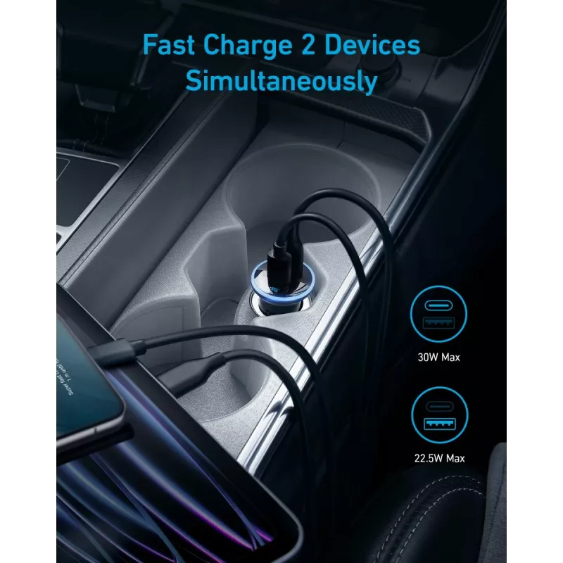 ANKER 325 1a1c 53w Pd auto nabíjačka s PPS