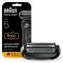 Strihacia hlava BRAUN Series 5 54 B – 1 náhradná hlava, čierna nerezová oceľ