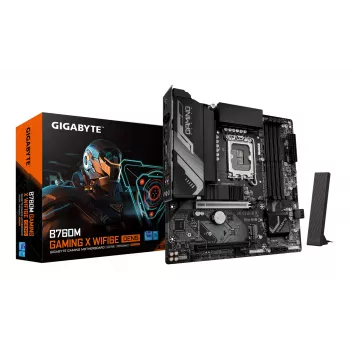 GIGABYTE B760M GAMING X WIFI6E GEN5 Micro ATX základná doska, LGA1700, B760, DDR5 až do 5600MHz, 4 DIMM, 2x PCIe 4.0 M.2, Wi-Fi 6E, 2.5GbE
