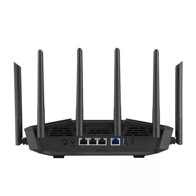 ASUS 90IG0A30-MO9C00 bezdrôtový router 2,5 Gigabit Ethernet trojpásmový (2,4 GHz / 5 GHz / 6 GHz) čierny