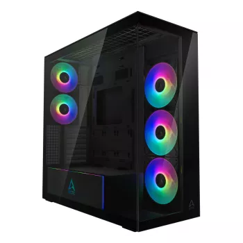 PC skriňa ARCTIC Xtender (Mirror Black) Midi-Tower čierna