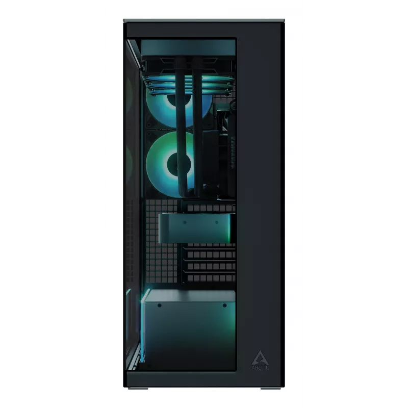 ARCTIC Xtender (čierna) Premium E-ATX PC skriňa, Midi-Tower, PC, čierna, EATX, kov, tvrdené sklo, gaming