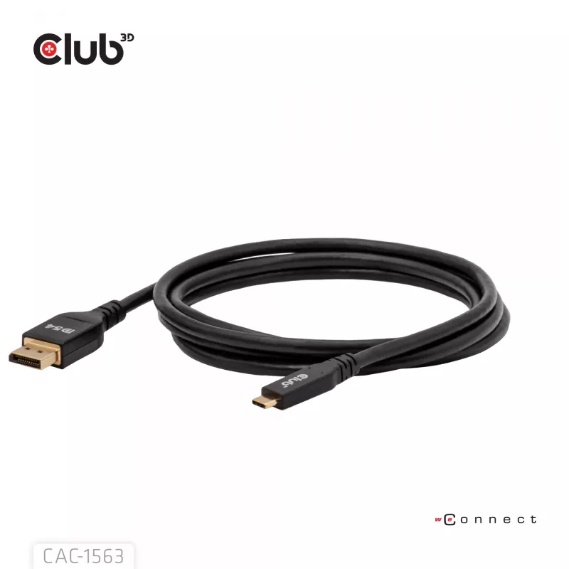 CLUB3D CAC-1563 videokábel adaptér 2 m USB Type-C DisplayPort čierny