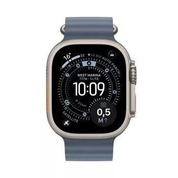 APPLE Watch Ultra 3 (2025) LTE 49mm titánové puzdro s Ocean Band - modrá