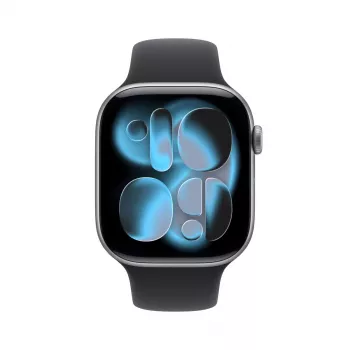 APPLE Watch Series 11 (2025) GPS 46mm Space Grey hliníkové puzdro so športovým remienkom M/L - čierna