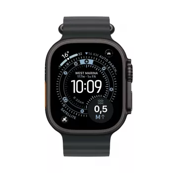 Smartwatch Apple Watch Ultra 3 GPS + Cellular 49mm puzdro Black Titanium s remienkom Black Ocean