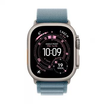 APPLE Watch Ultra 3 (2025) LTE 49mm titánové puzdro s Alpine Loop Medium - modrá