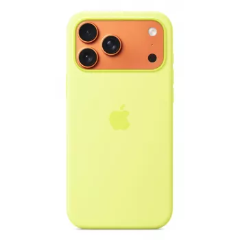 APPLE iPhone 17 Pro Max – silikónové puzdro s MagSafe – neónovo žltá