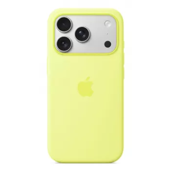 APPLE iPhone 17 Pro – silikónové puzdro s MagSafe – neónovo žltá