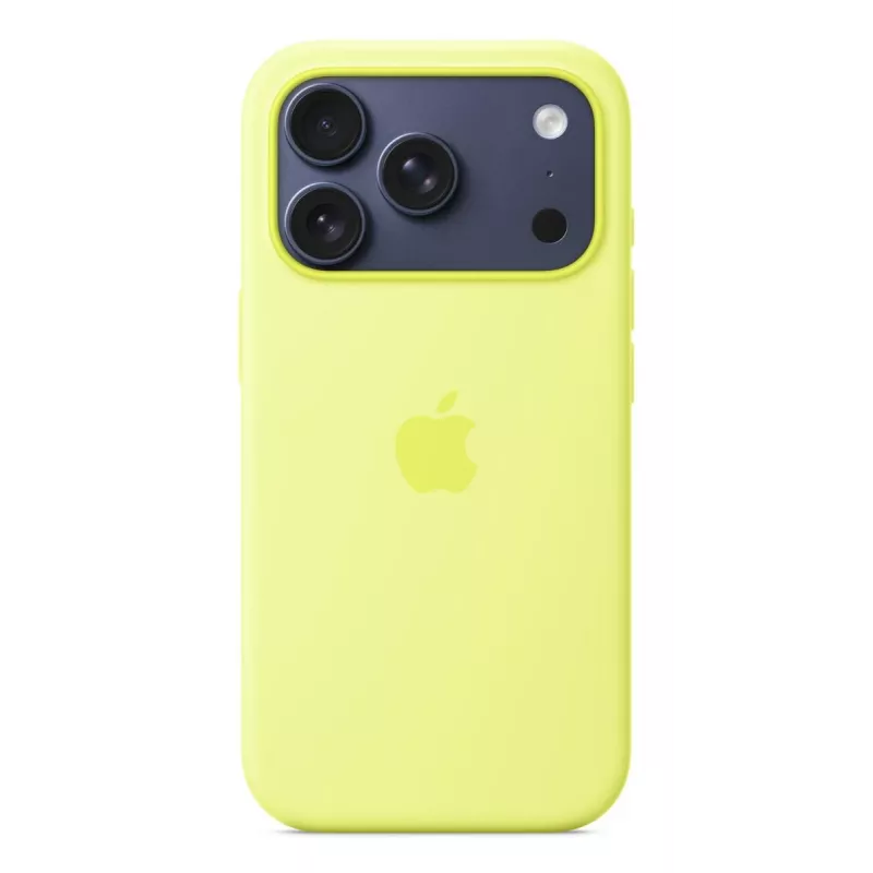 APPLE iPhone 17 Pro – silikónové puzdro s MagSafe – neónovo žltá